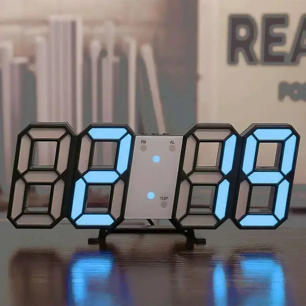 Elevate Your Space with the 3D LED Digital Clock Wall Decor - Perfect for Bedrooms and Living Rooms!