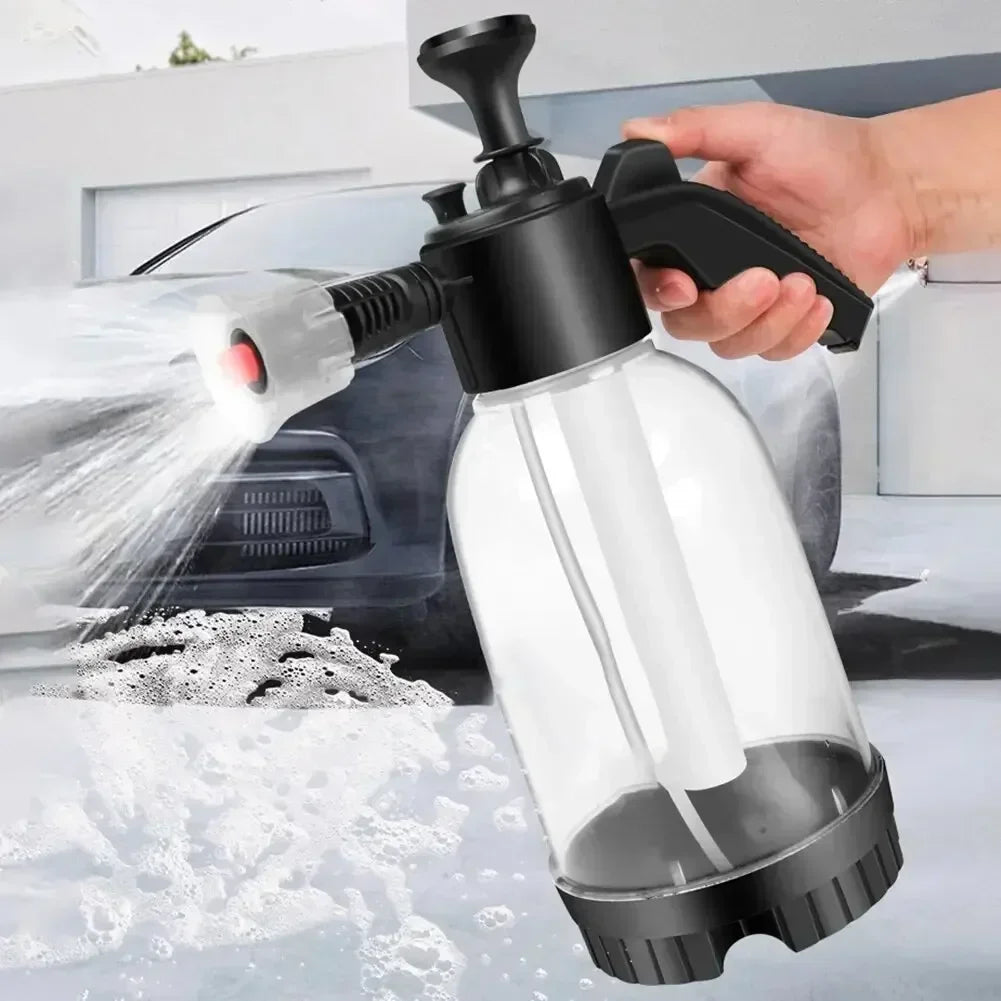 2L Hand-Held Foam Sprayer for Effortless Car Washing and Disinfection - High-Pressure Watering Can for Ultimate Cleanliness