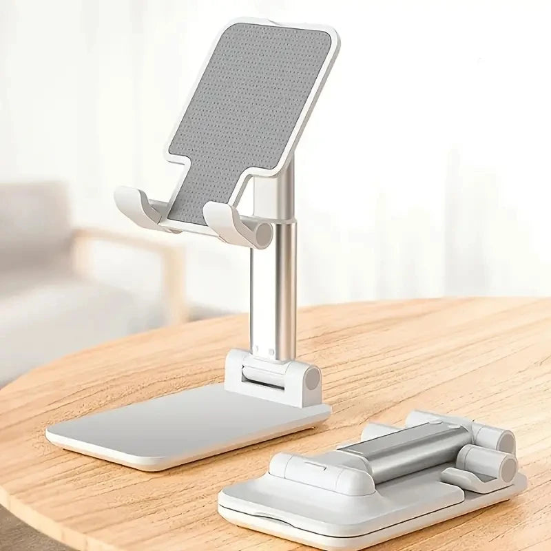 Adjustable Mobile Phone and Tablet Stand for Desktop Use - Compatible with iPhone, iPad, and Xiaomi