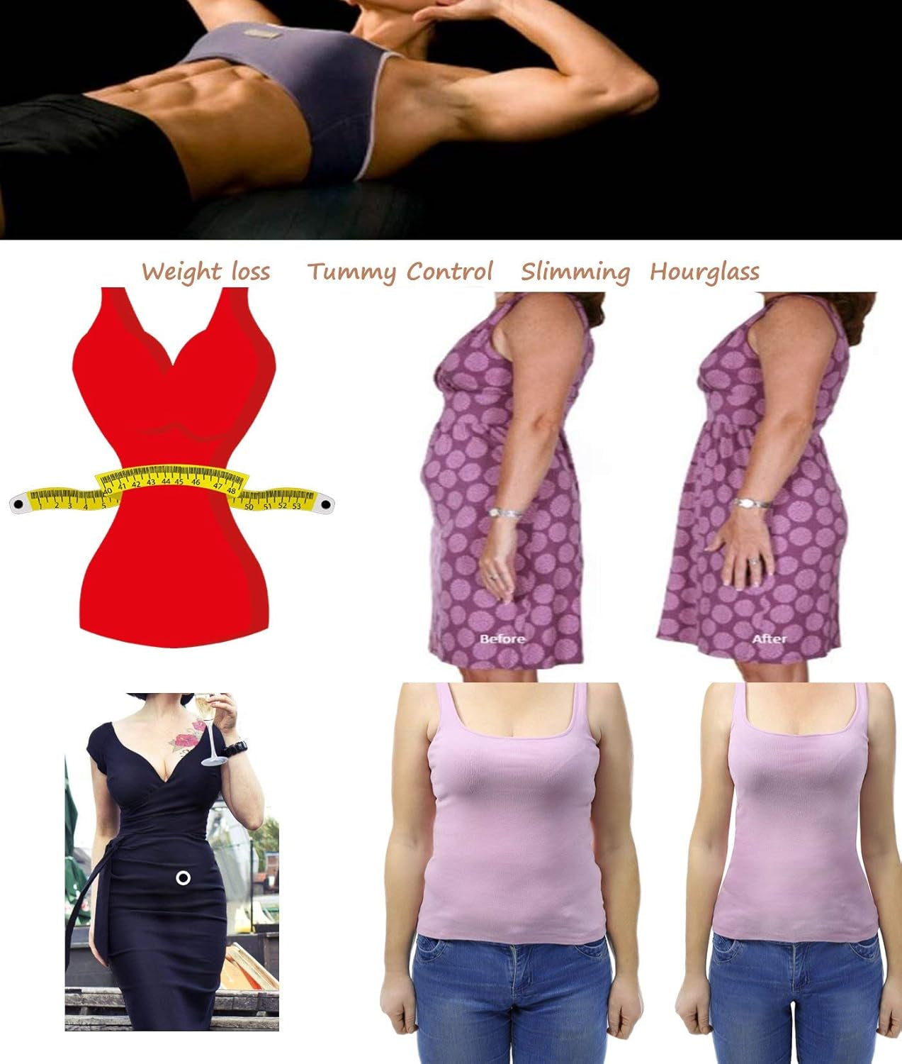 Women’s High Waisted Tummy Control Shapewear Panties - Seamless Body Shaper & Butt Lifter