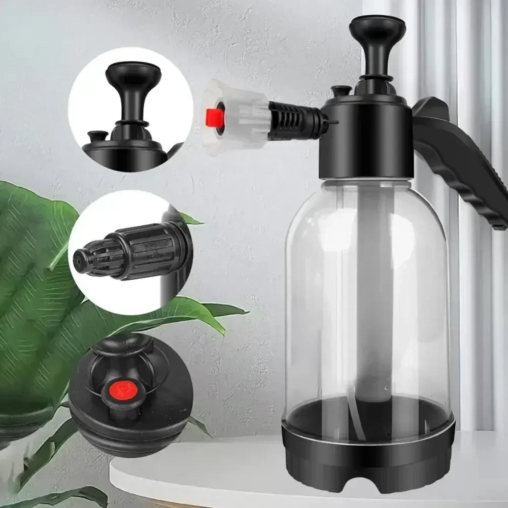 2L Hand-Held Foam Sprayer for Effortless Car Washing and Disinfection - High-Pressure Watering Can for Ultimate Cleanliness