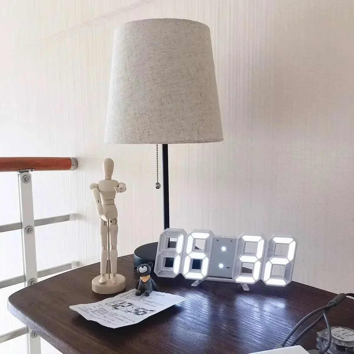 Elevate Your Space with the 3D LED Digital Clock Wall Decor - Perfect for Bedrooms and Living Rooms!