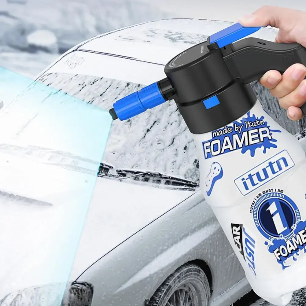 Electric Foam Sprayer 1.5L | Powerful 2600mAh Lithium Battery Foam Lance for Effortless Car Washing & Cleaning