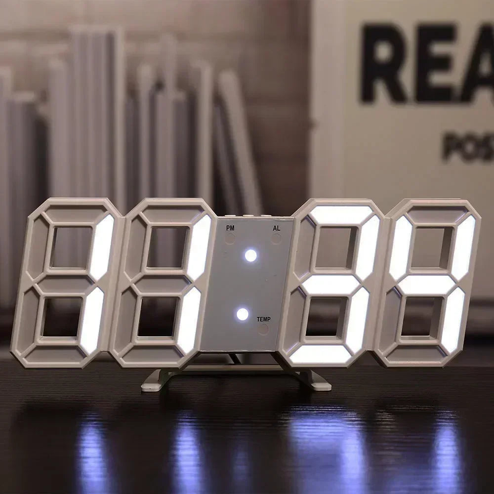 Elevate Your Space with the 3D LED Digital Clock Wall Decor - Perfect for Bedrooms and Living Rooms!