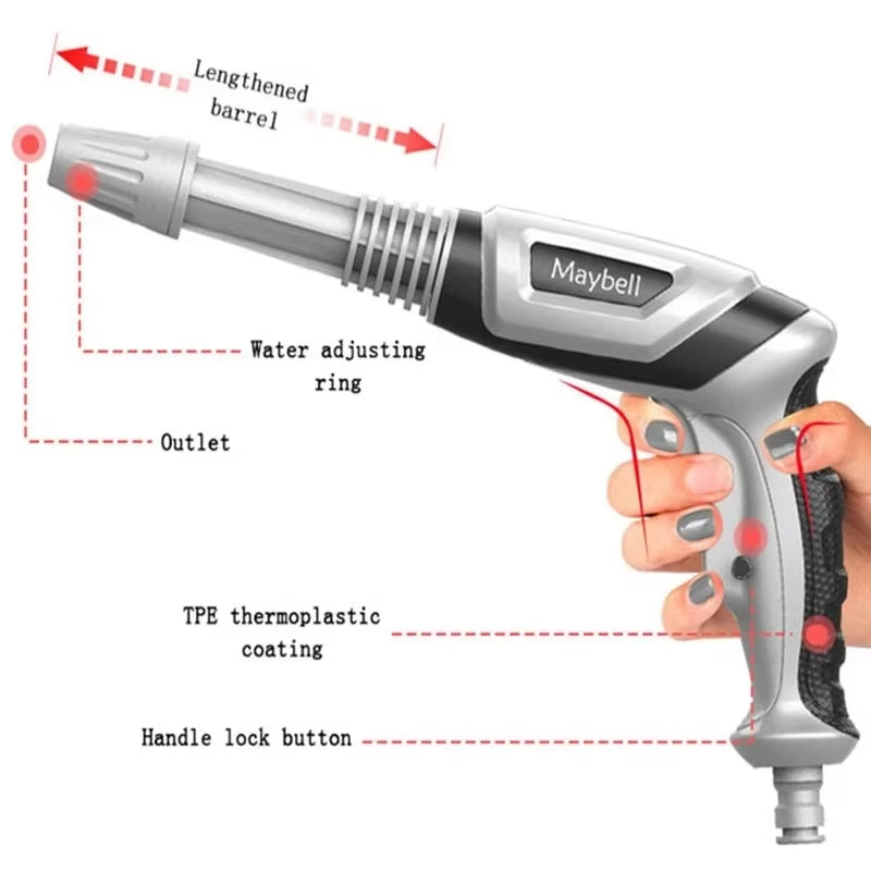 High Pressure Car Washer with Multi-Mode Foam Sprayer – Versatile Garden Watering Tool for Efficient Cleaning and Watering