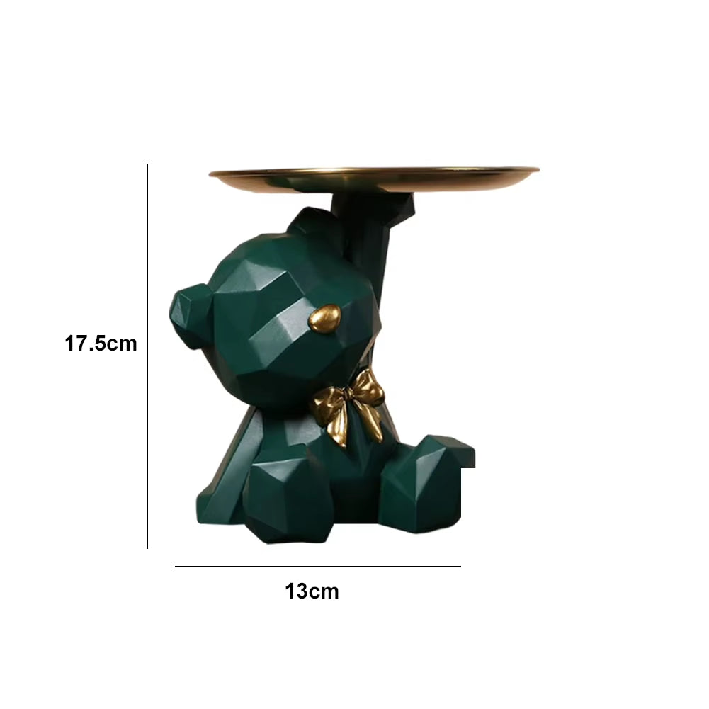 Charming Bulldog Sculpture Storage Box: A Nordic Resin Dog Ornament and Piggy Bank for Home Decor