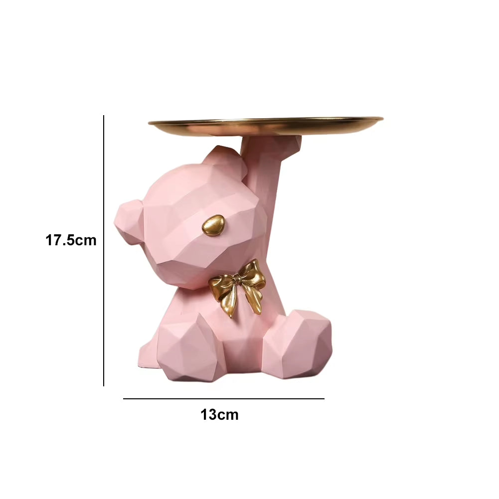 Charming Bulldog Sculpture Storage Box: A Nordic Resin Dog Ornament and Piggy Bank for Home Decor