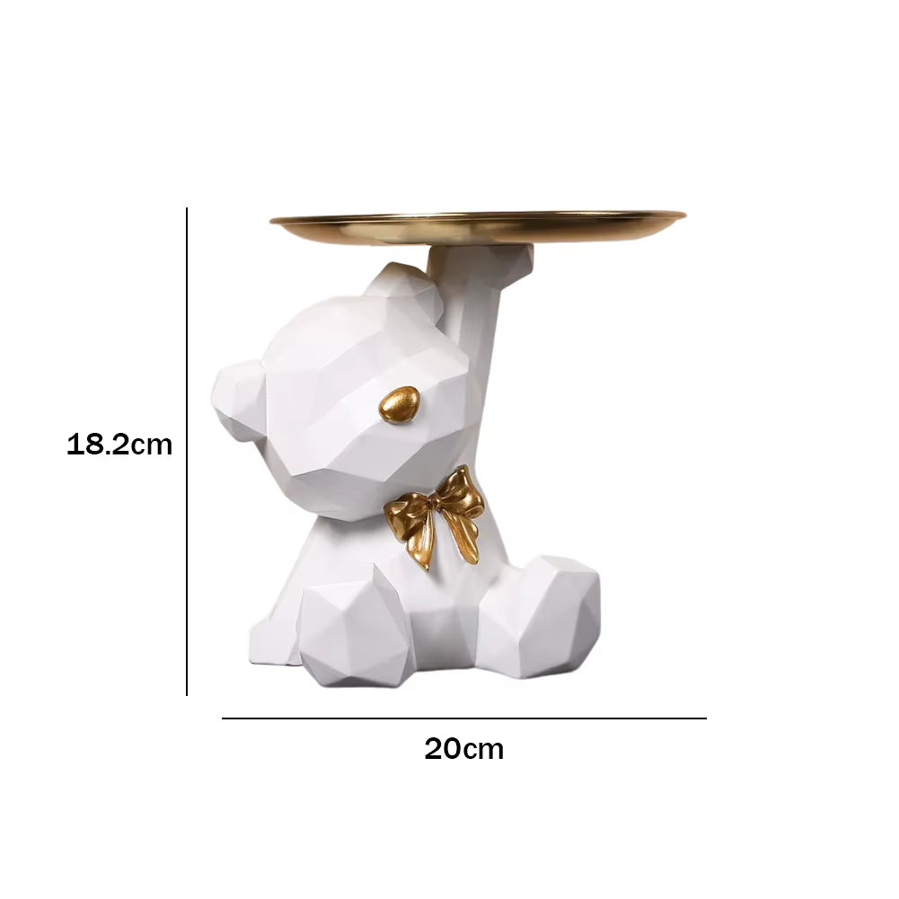 Charming Bulldog Sculpture Storage Box: A Nordic Resin Dog Ornament and Piggy Bank for Home Decor