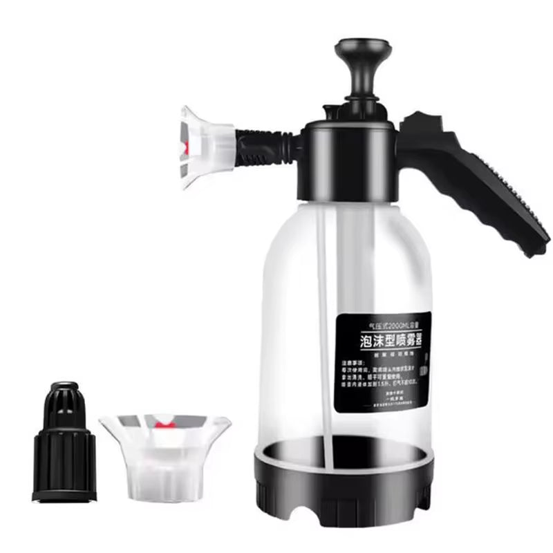 Effortless Shine: Quick Clean Car Wash Foam Sprayer - High Pressure 2L Handheld Disinfectant for Home & Auto Care