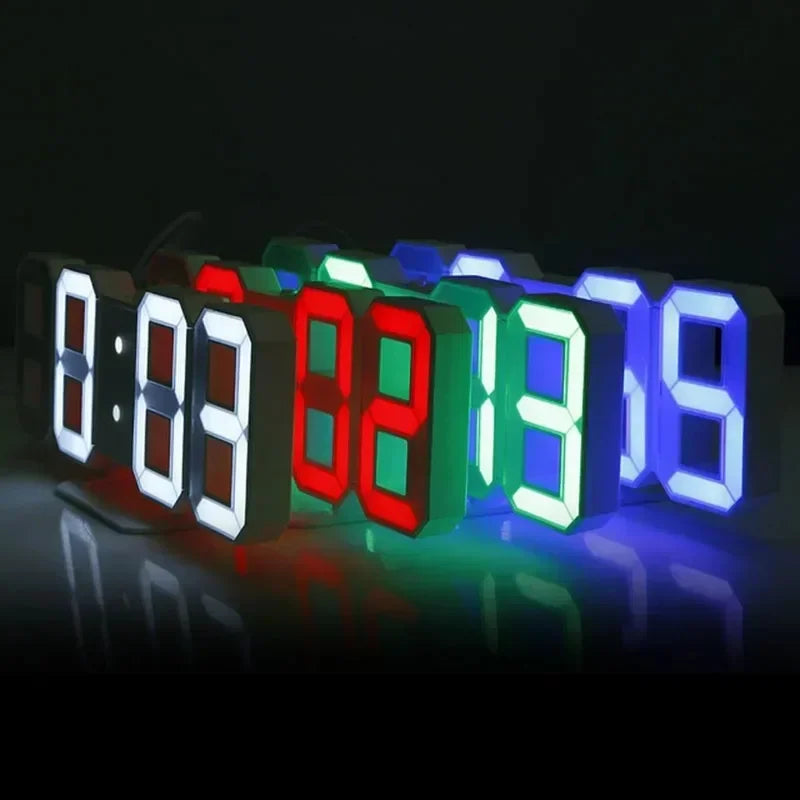 Elevate Your Space with the 3D LED Digital Clock Wall Decor - Perfect for Bedrooms and Living Rooms!