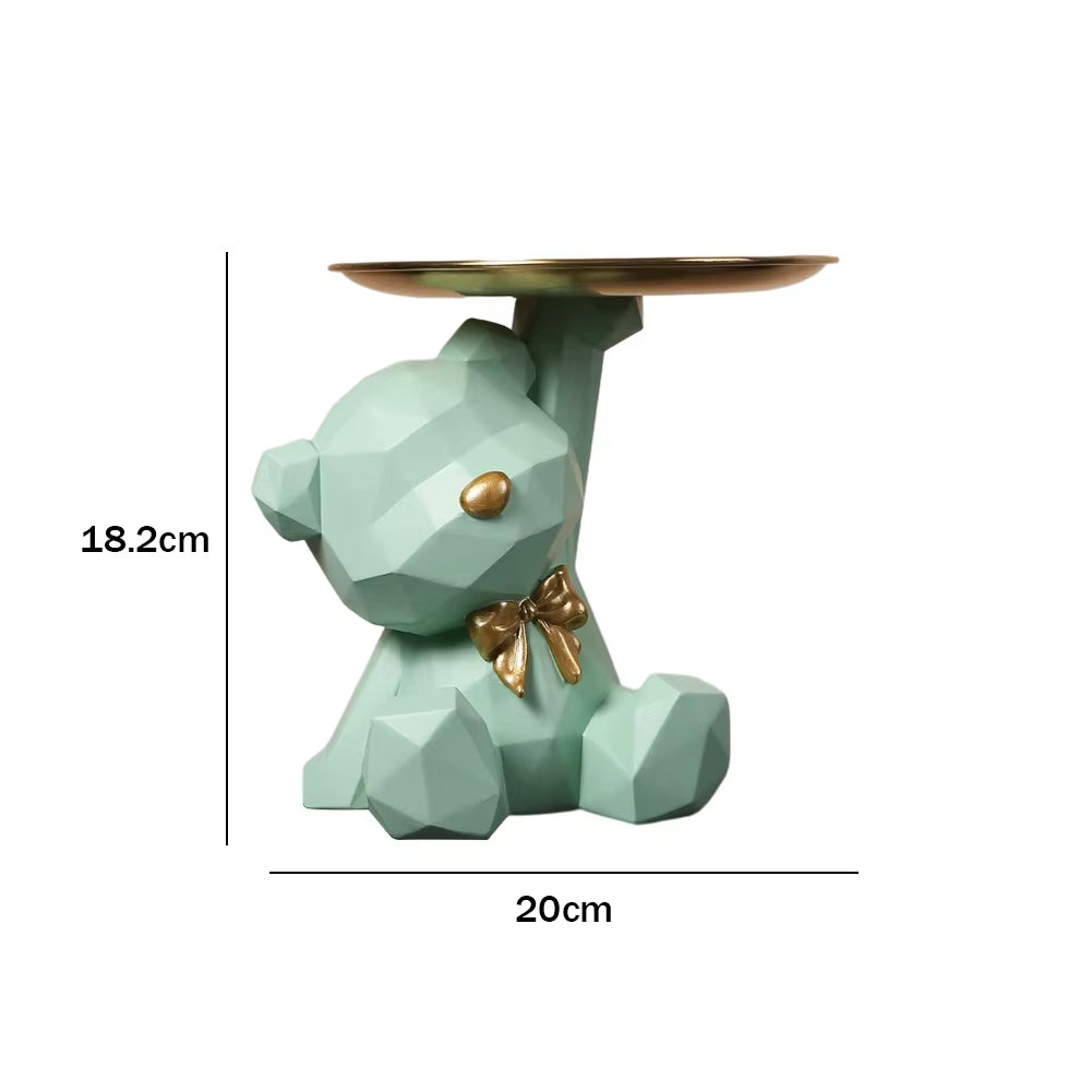 Charming Bulldog Sculpture Storage Box: A Nordic Resin Dog Ornament and Piggy Bank for Home Decor