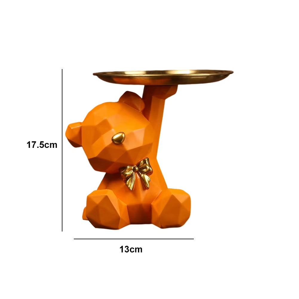 Charming Bulldog Sculpture Storage Box: A Nordic Resin Dog Ornament and Piggy Bank for Home Decor