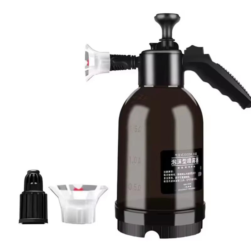 Effortless Shine: Quick Clean Car Wash Foam Sprayer - High Pressure 2L Handheld Disinfectant for Home & Auto Care