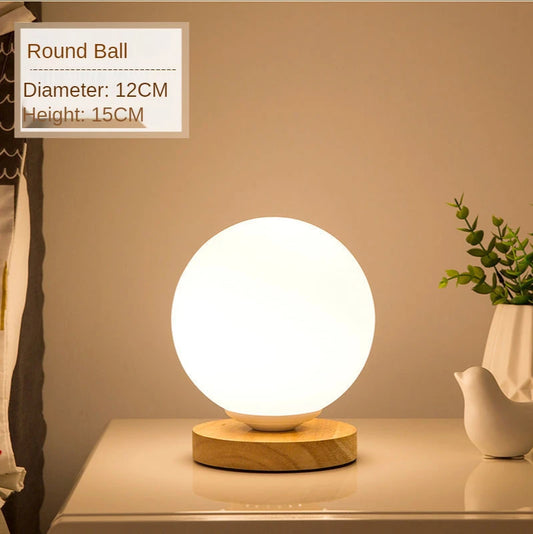 Modern Decorative LED Table Lamps for Bedroom and Living Room - Simple Glass Design for Home Study Lighting