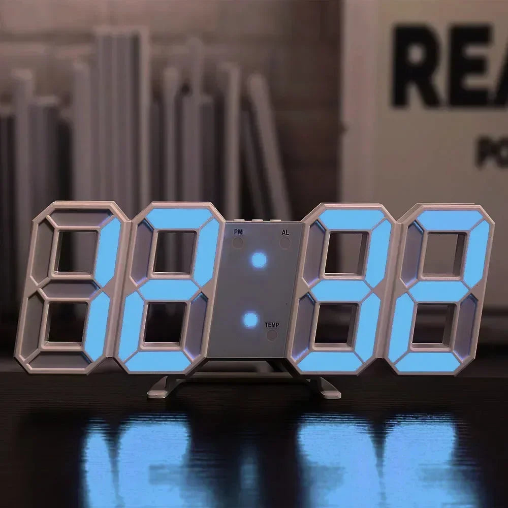 Elevate Your Space with the 3D LED Digital Clock Wall Decor - Perfect for Bedrooms and Living Rooms!