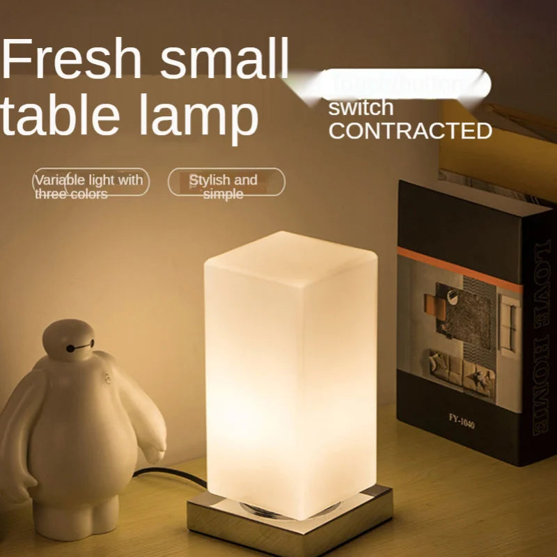 Modern Decorative LED Table Lamps for Bedroom and Living Room - Simple Glass Design for Home Study Lighting