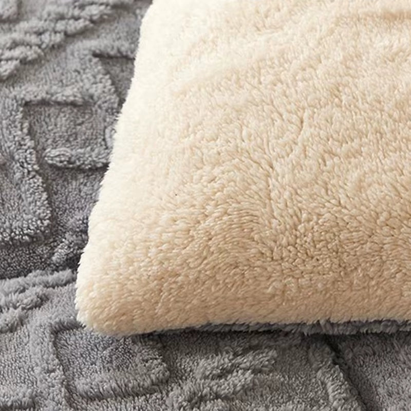 New Super Thick Winter Warm Blanket for Bed Artificial Lamb Cashmere Weighted Blankets Soft Comfortable Warmth Quilt Comforter