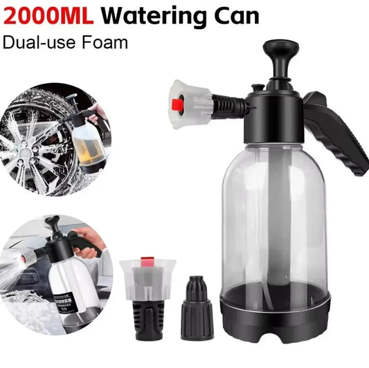 2L Hand-Held Foam Sprayer for Effortless Car Washing and Disinfection - High-Pressure Watering Can for Ultimate Cleanliness