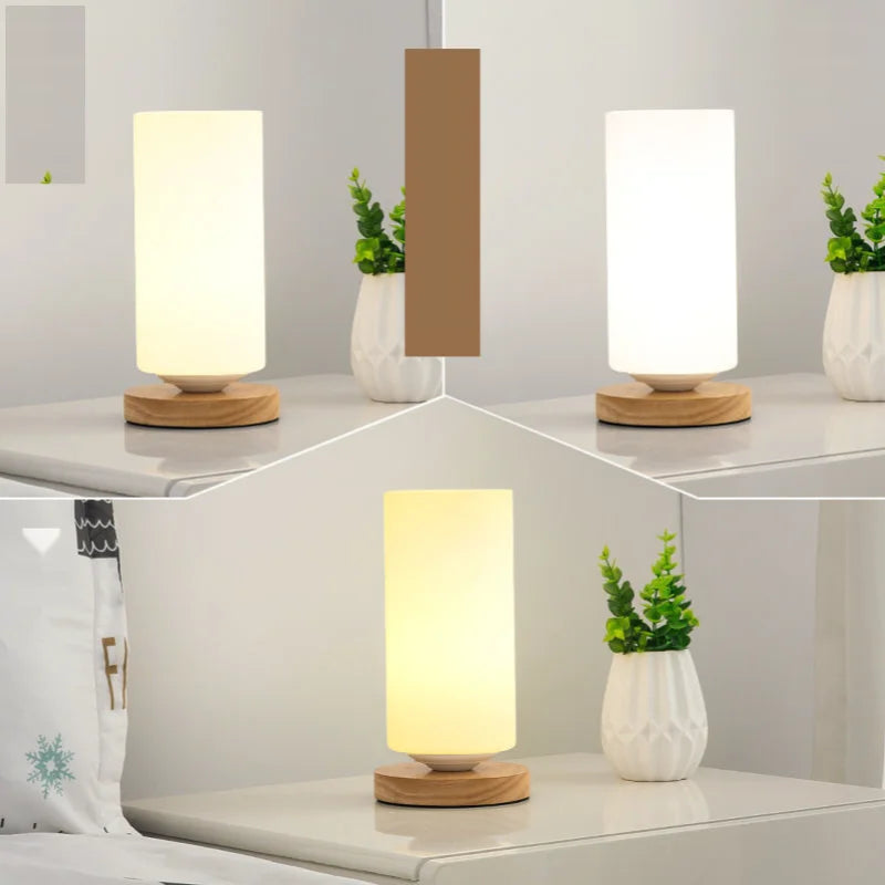Modern Decorative LED Table Lamps for Bedroom and Living Room - Simple Glass Design for Home Study Lighting