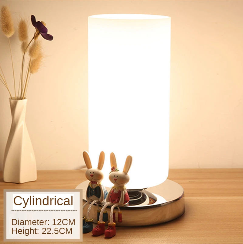 Modern Decorative LED Table Lamps for Bedroom and Living Room - Simple Glass Design for Home Study Lighting