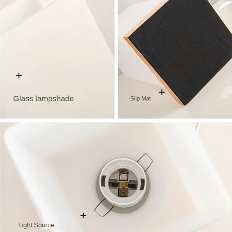 Modern Decorative LED Table Lamps for Bedroom and Living Room - Simple Glass Design for Home Study Lighting