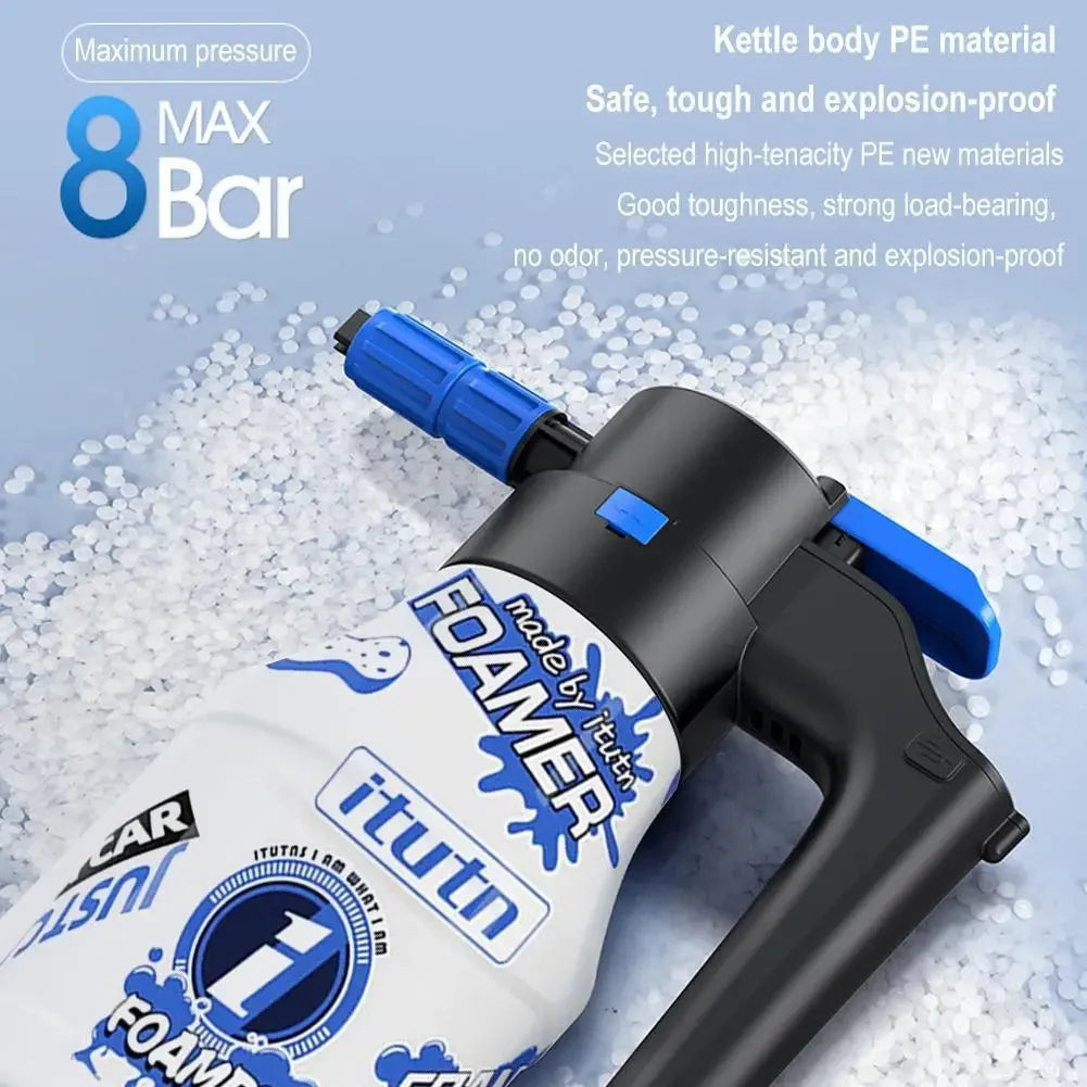 Electric Foam Sprayer 1.5L | Powerful 2600mAh Lithium Battery Foam Lance for Effortless Car Washing & Cleaning