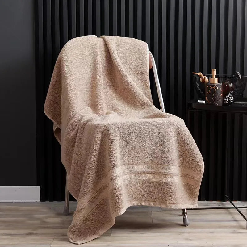 Inyahome Premium 100% Cotton Bath Towels for Adults - Highly Absorbent and Luxuriously Thick, Ideal for Home and Hotel Use, White