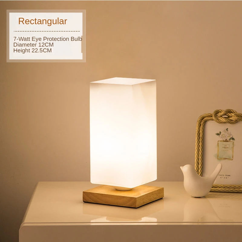 Modern Decorative LED Table Lamps for Bedroom and Living Room - Simple Glass Design for Home Study Lighting