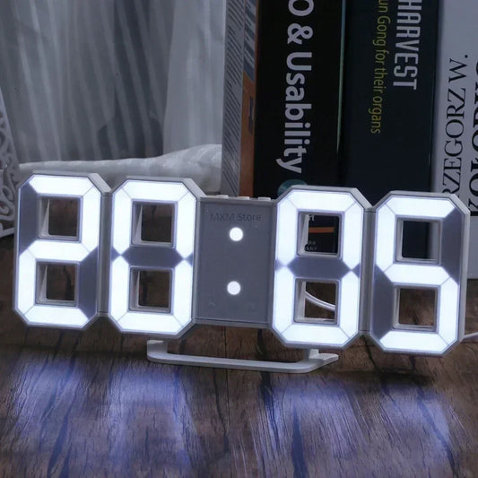 Elevate Your Space with the 3D LED Digital Clock Wall Decor - Perfect for Bedrooms and Living Rooms!