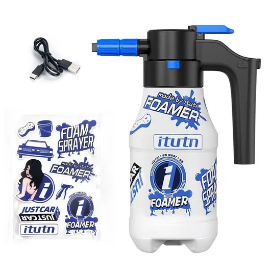 Electric Foam Sprayer 1.5L | Powerful 2600mAh Lithium Battery Foam Lance for Effortless Car Washing & Cleaning